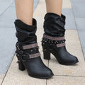 Women's leather boots