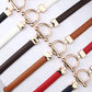 Coat Decorated Leather Belt