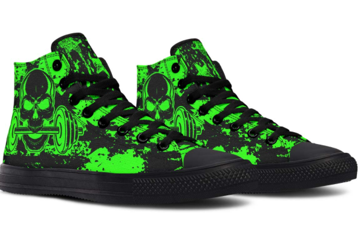 Printed Couple High-top Canvas Shoes