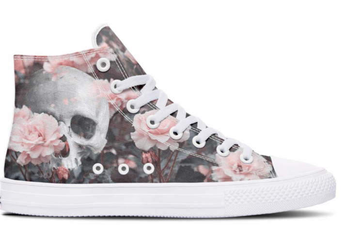 Printed Couple High-top Canvas Shoes