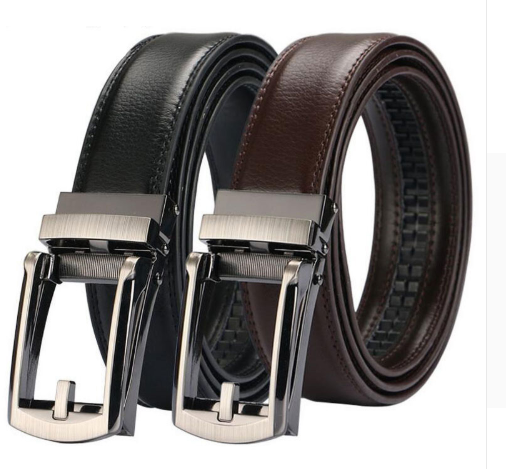 Belt Men's Comfort Click Fake Pin Buckle Men's Leather Belt