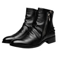 Shoes Warm Pointed Toe Leather Men'