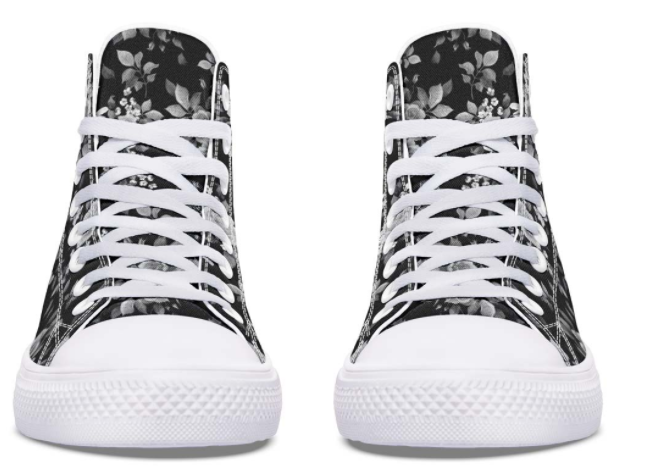 Printed Couple High-top Canvas Shoes