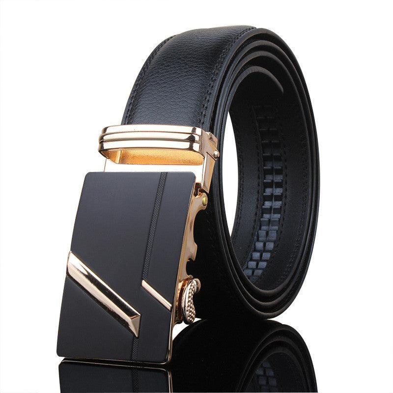 Automatic Buckle Casual Leather Belt