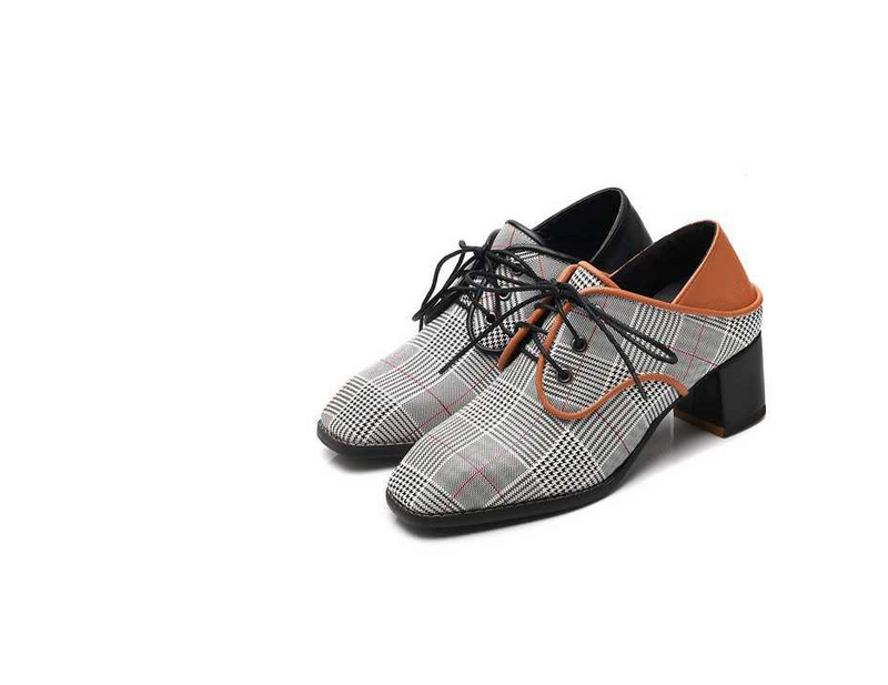 laced cloth British wind wild women shoes