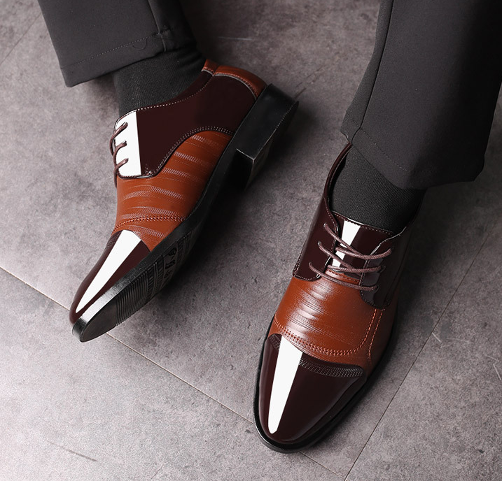 2021 sommer neue schuhe herren business kleid groß