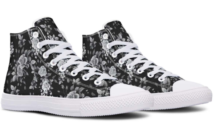 Printed Couple High-top Canvas Shoes