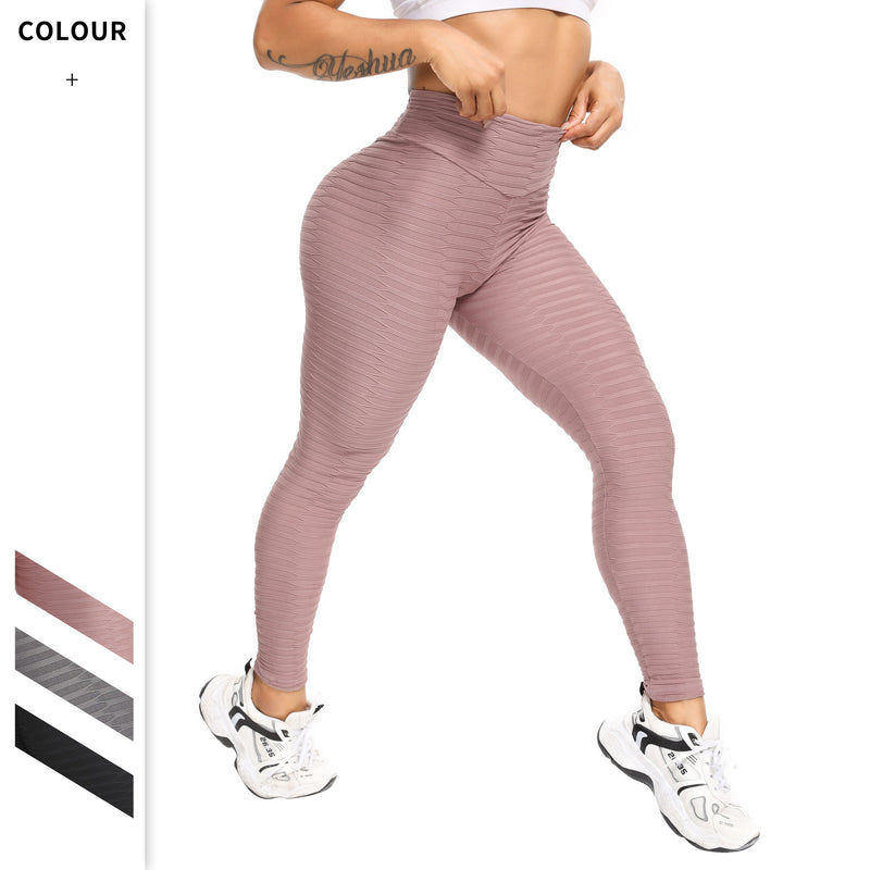 Hohe Taille Pfirsich Hüfte Fitness Leggings