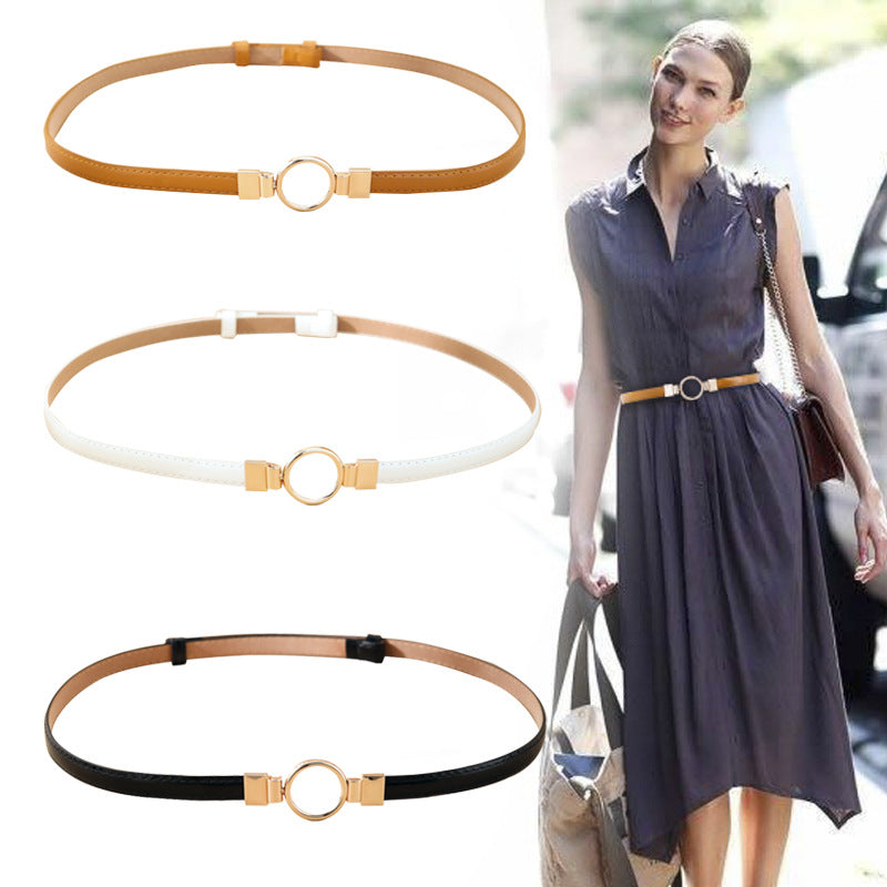 Fashion Adjustable Pair Buckle Dress Small Belt