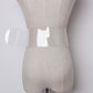 Plastic PVC Full Transparent Women's Wide Belt