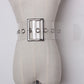 Plastic PVC Full Transparent Women's Wide Belt