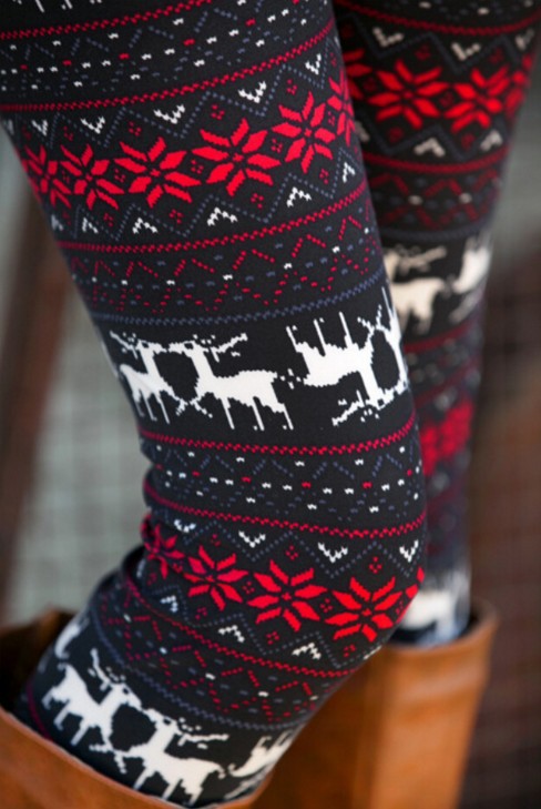 Leggins mit weihnachtlichen Winterlichen Motiven
