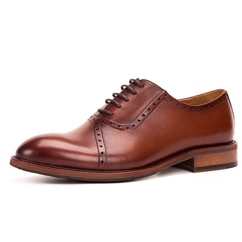 Männer Leder Lace-up Oxford Schuhe