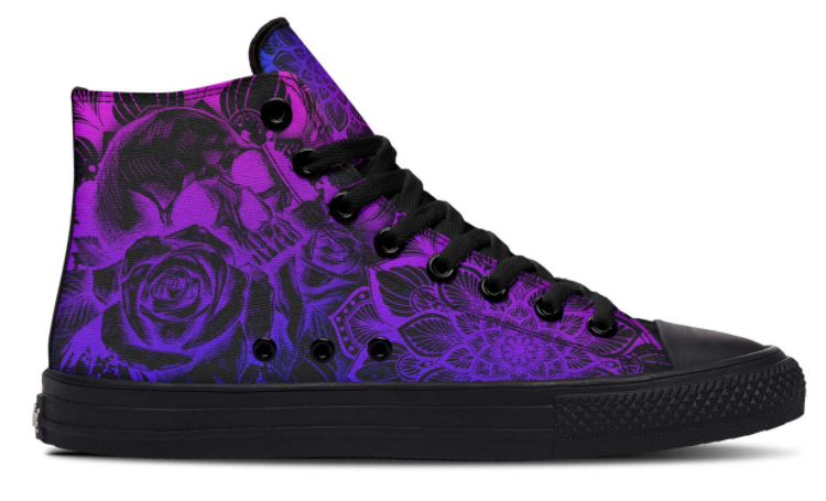 Printed Couple High-top Canvas Shoes