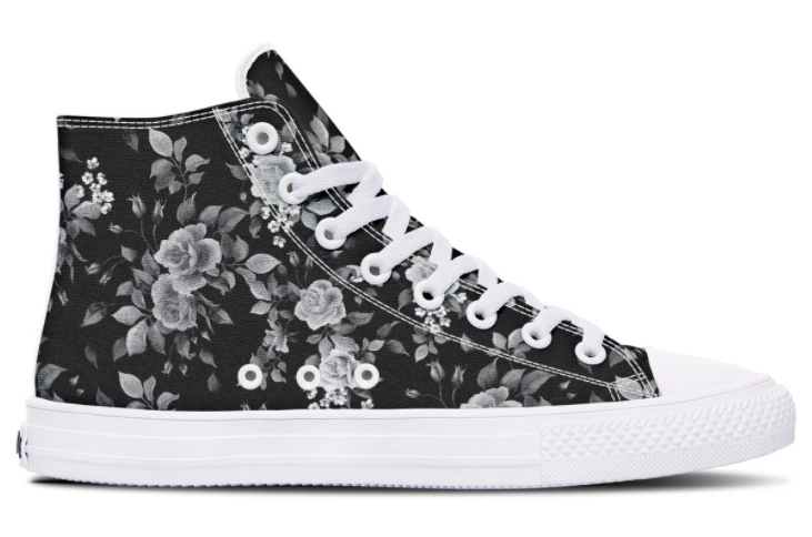 Printed Couple High-top Canvas Shoes